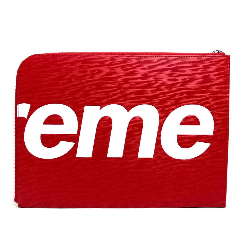 Louis Vuitton M67722 Epi x Supreme Epi Leather Red Clutch Bag 3