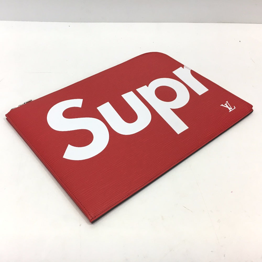 Louis Vuitton M67722 Epi x Supreme Epi Leather Red Clutch Bag
