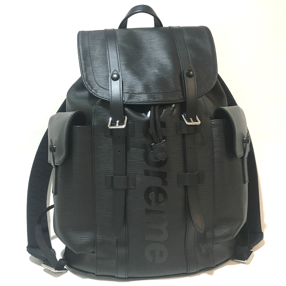 Louis Vuitton Backpack M53413 Epi Christopher Leather Black