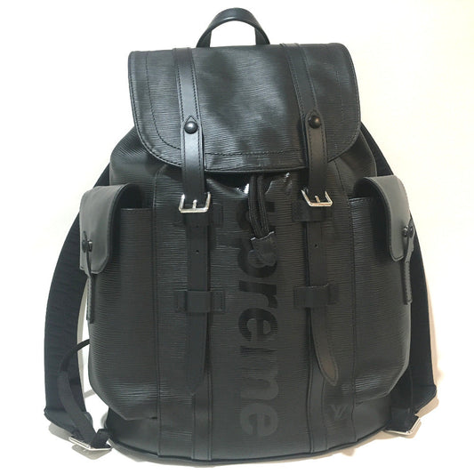 Louis Vuitton Backpack M53413 Epi Christopher Leather Black