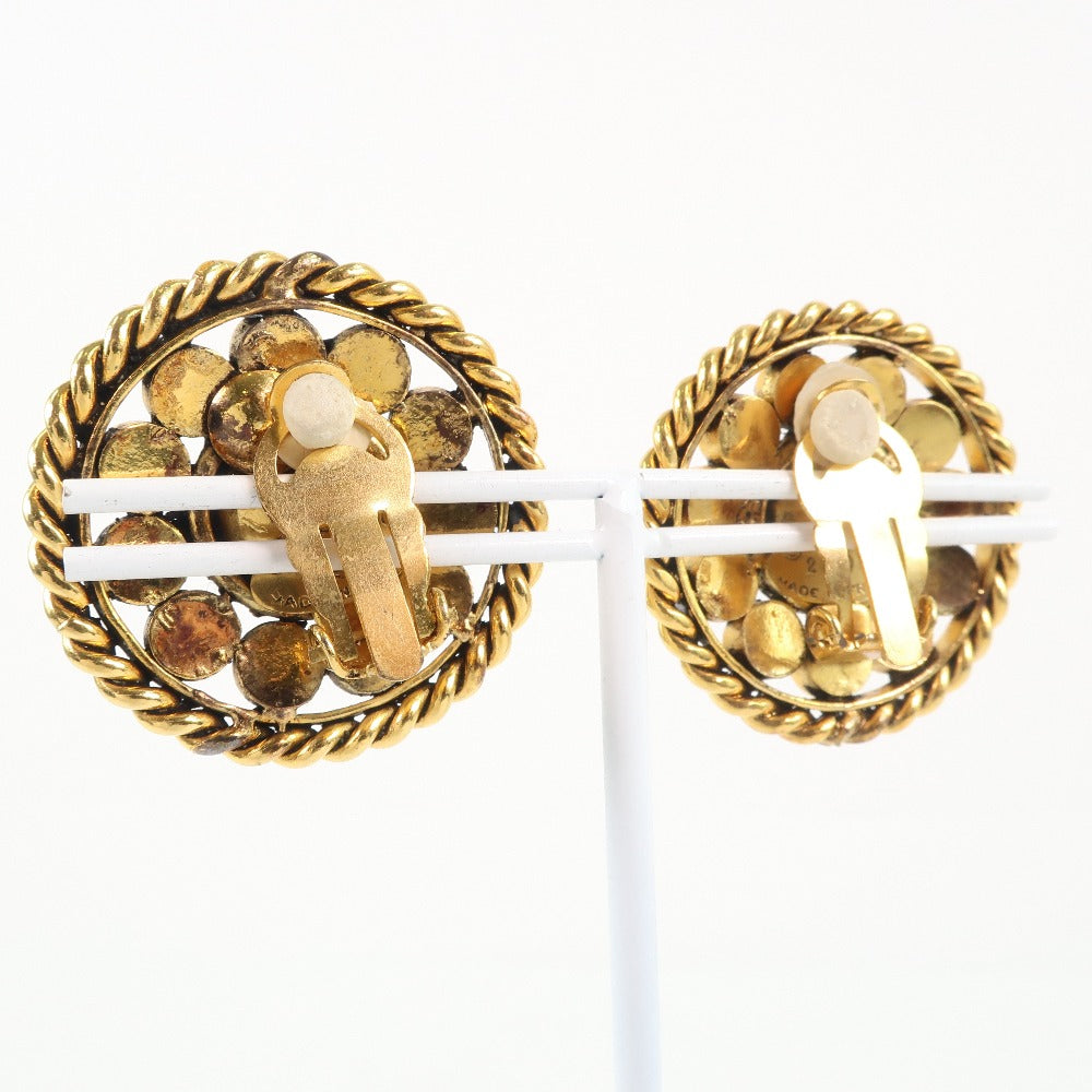 Gold Plated Rhinestone Earrings Jewelry