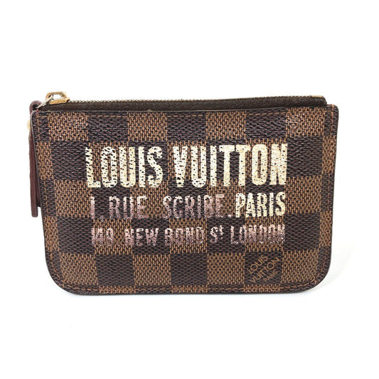 Louis Vuitton Coin N63094 Damier Pochette Canvas Brown Clutch Bag