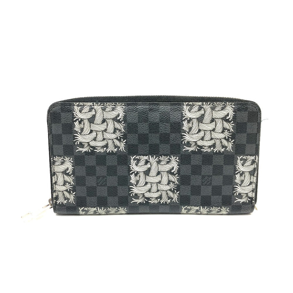 Louis Vuitton Long Purse ‚m61214 Damier Grafitto Canvas Black Wallet Case