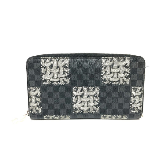 Louis Vuitton Long Purse ‚m61214 Damier Grafitto Canvas Black Wallet Case