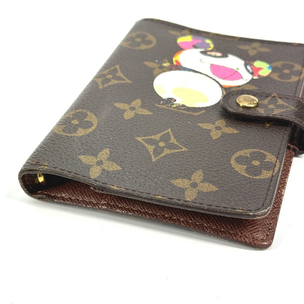 Louis Vuitton Notebook cover R20011 Panda Takashi Monogram Canvas Brown Handbag