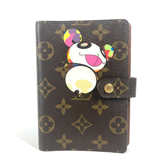Louis Vuitton Notebook cover R20011 Panda Takashi Monogram Canvas Brown Handbag 5