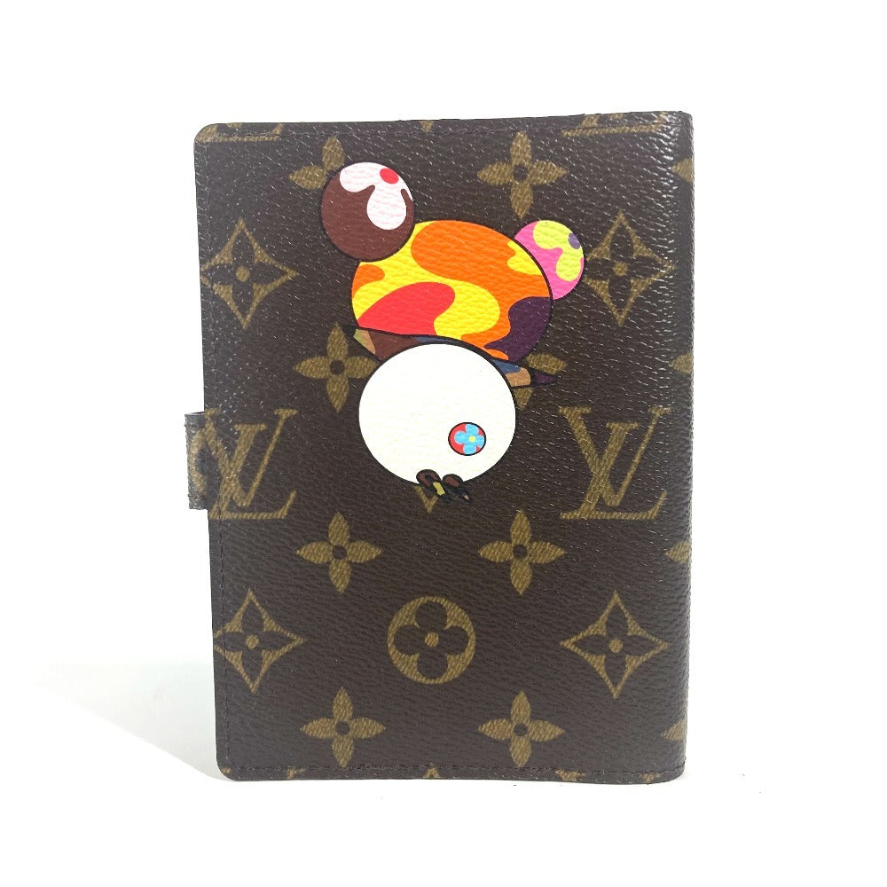 Louis Vuitton Notebook cover R20011 Panda Takashi Monogram Canvas Brown Handbag 5