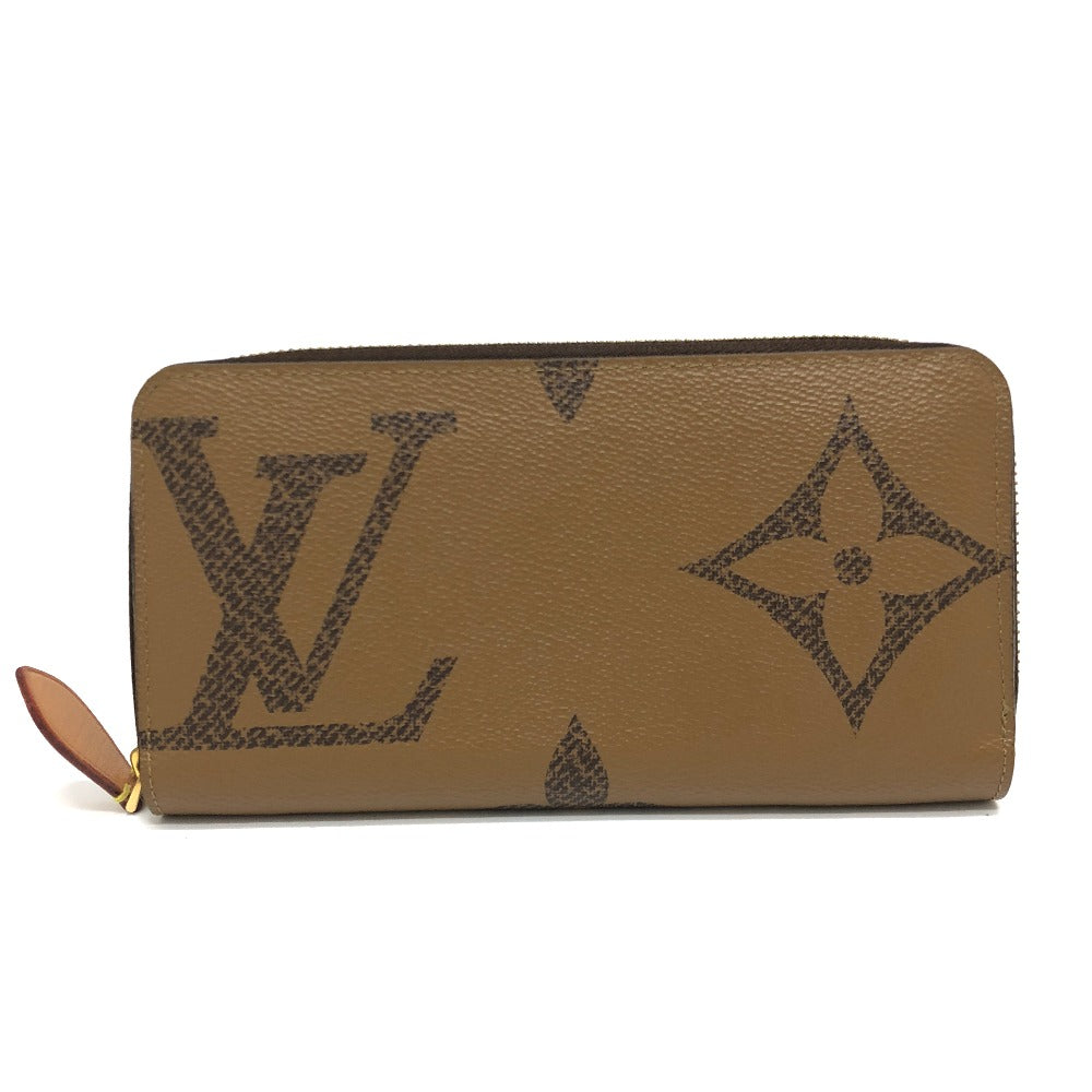 Louis Vuitton Long Purse ‚l67687 reverse Giant Monogram Canvas Brown Wallet Case