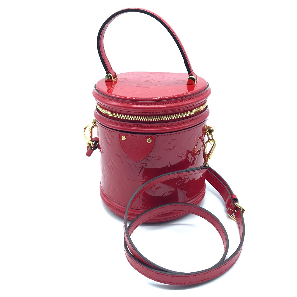 Louis Vuitton M53998 Vernis Cannes PM Monogram Leather Patent Red Handbag