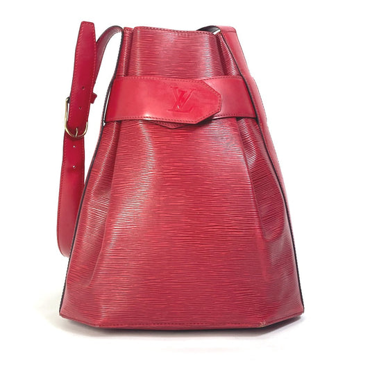 Louis Vuitton M80193 Epi Sack de Leather Red Shoulder Bag