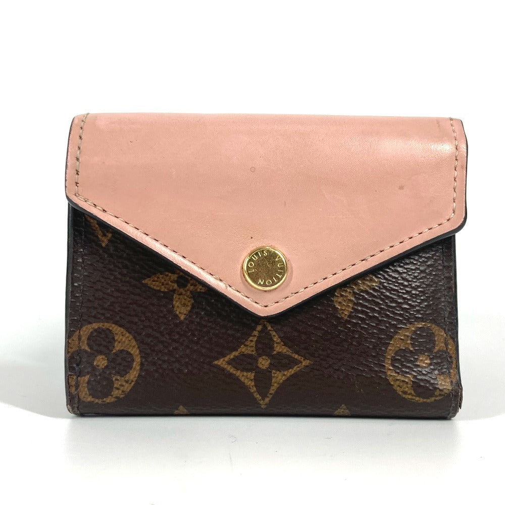 Louis Vuitton Trifold M62933 Portefeuillezoe Monogram Canvas Brown Wallet Case