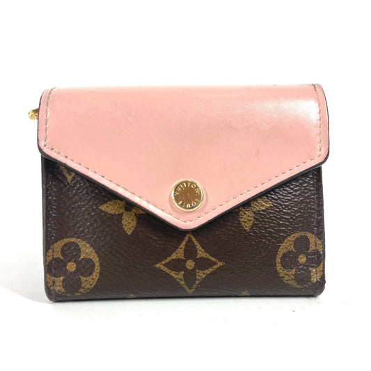 Louis Vuitton Trifold M62933 Portefeuille Zoe Monogram Canvas Brown Wallet Case