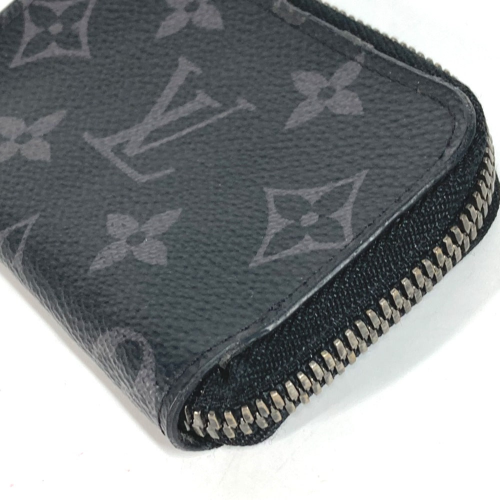 Louis Vuitton Coin M63536 Eclipse Portemone Monogram Canvas Black Handbag