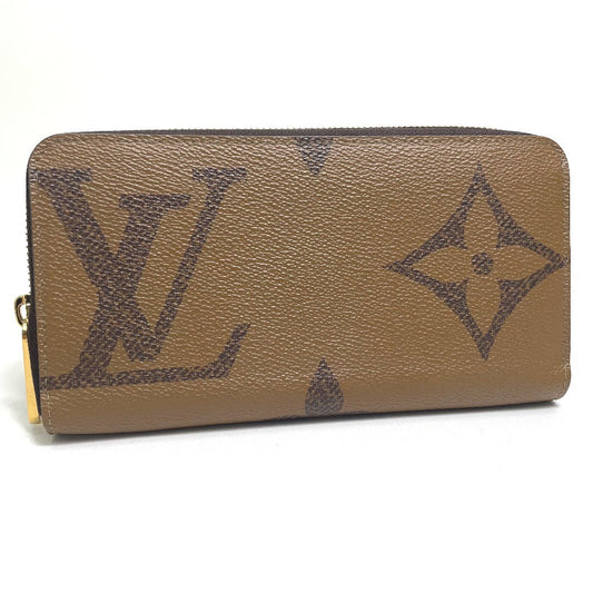 Louis Vuitton Long Purse M69353 Giant Zippy Monogram Canvas Brown Wallet Case
