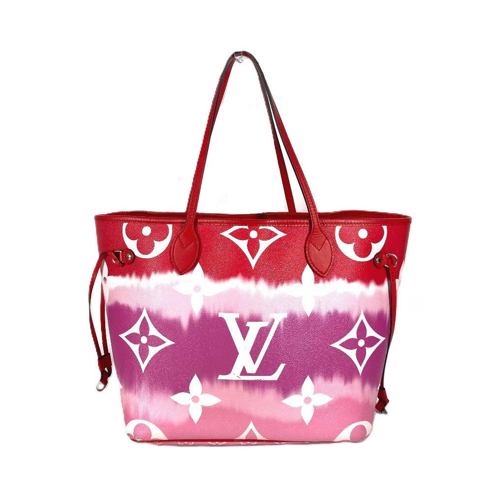 Louis Vuitton M45127 Escal Neverfull MM Monogram Canvas Red Tote Bag