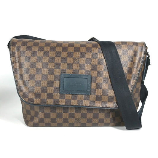 Louis Vuitton N41254 Damier Sprinter MM Canvas Brown Flap Shoulder Bag