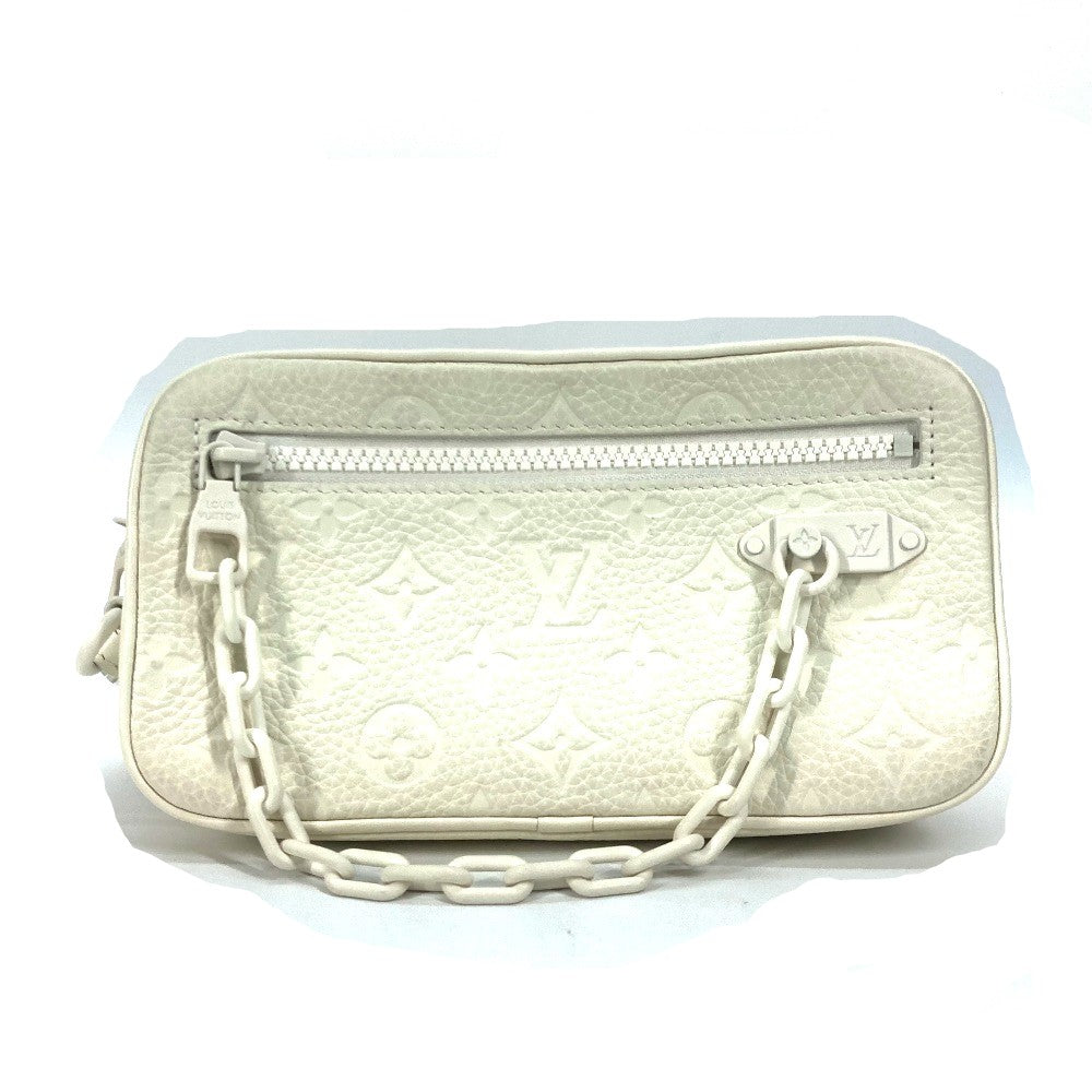 Louis Vuitton M53551 Ann Platt Ann Platt Monogram Leather White Clutch Bag
