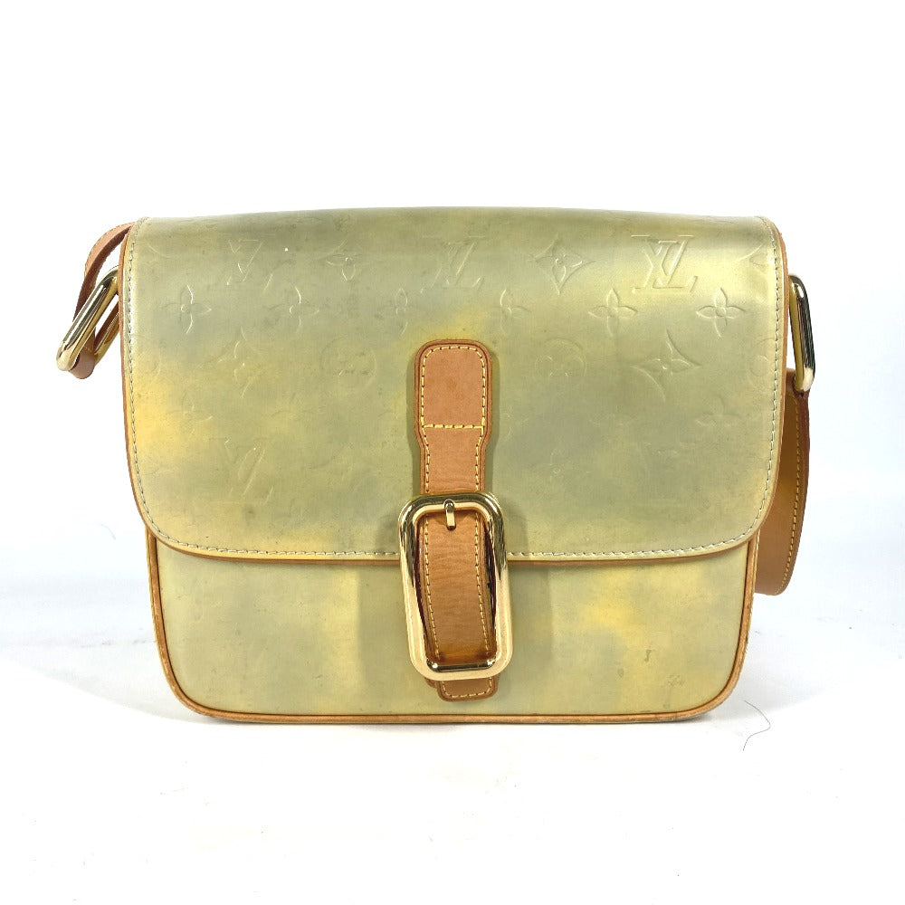 Louis Vuitton M91148 Vernis Christie GM Monogram Gray Shoulder Bag