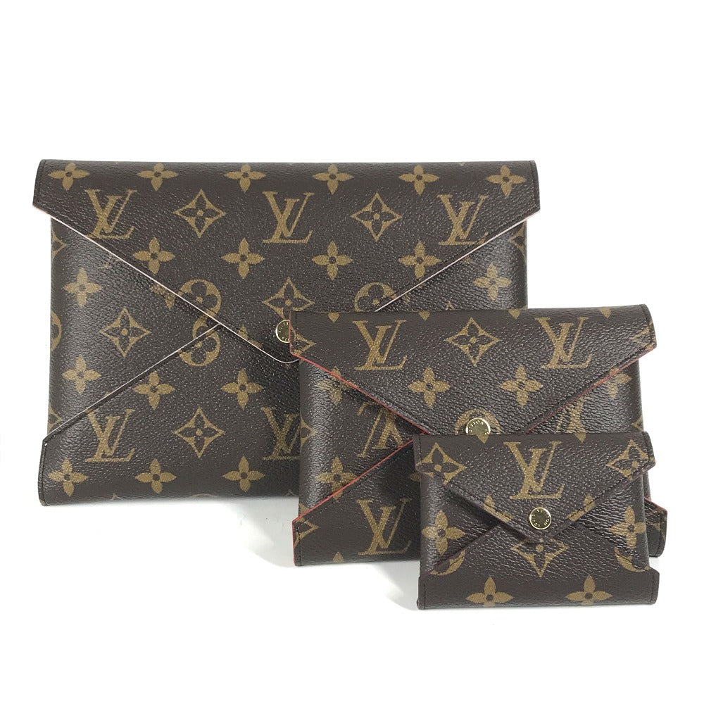 Louis Vuitton M62034 Pochette Kirigami Monogram Canvas Brown Clutch Bag 8