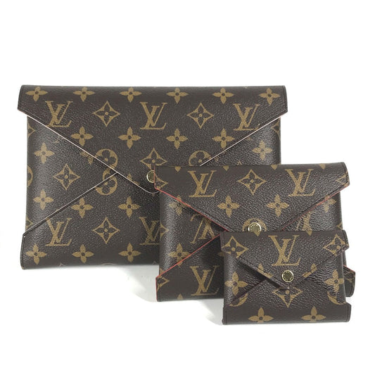 Louis Vuitton M62034 Pochette Kirigami Monogram Canvas Brown Clutch Bag 8