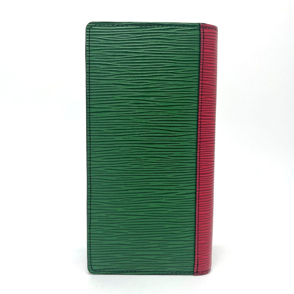 Louis Vuitton Long Purse M68718 Epi x Leather Blue Red Green Wallet Case