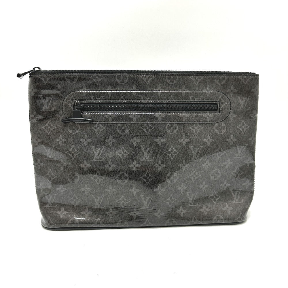 Louis Vuitton M63373 Plastics Eclipse Glaze Pochette Monogram Black Clutch Bag