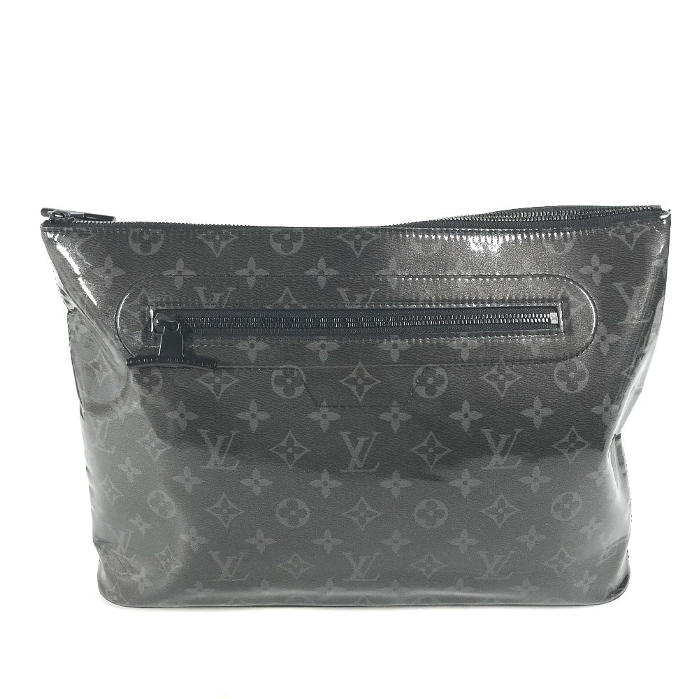 Louis Vuitton M63373 Plastics Eclipse Glaze Japan Monogram Leather Black Clutch Bag