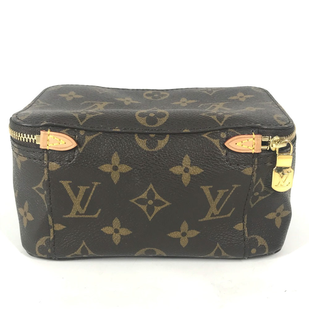 Louis Vuitton Pouch M43688 Cube de Langemont Monogram Canvas Brown Handbag