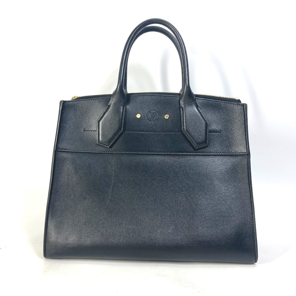 Louis Vuitton M53015 City Steamer MM Leather Black Handbag