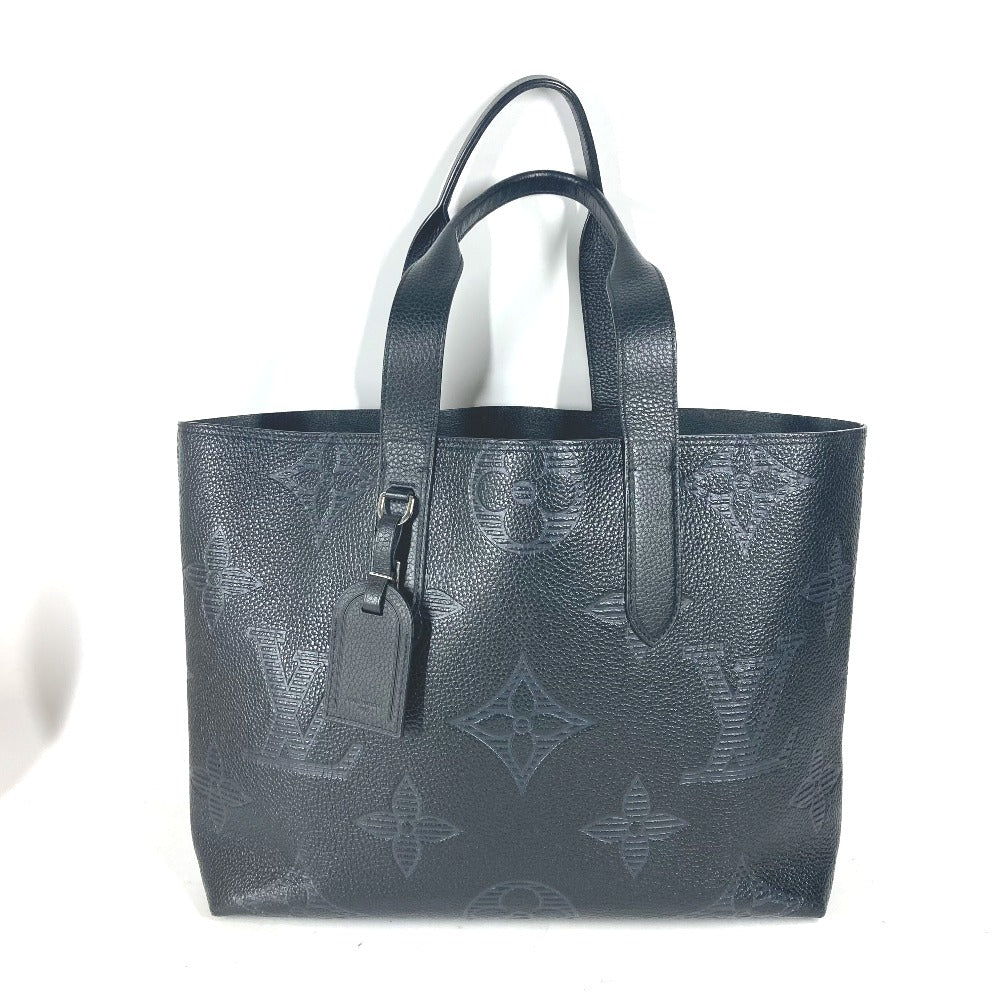 Louis Vuitton M57290 Giant Shadow Hippo Voyage Monogram Leather Black Shoulder Bag