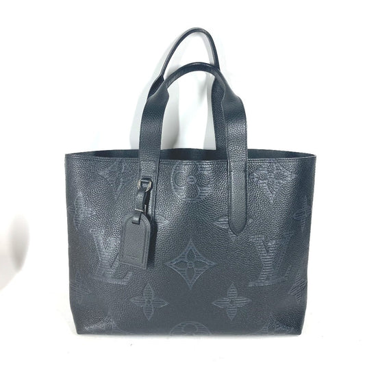 Louis Vuitton M57290 Giant Shadow Hippo Voyage Monogram Leather Black Shoulder Bag