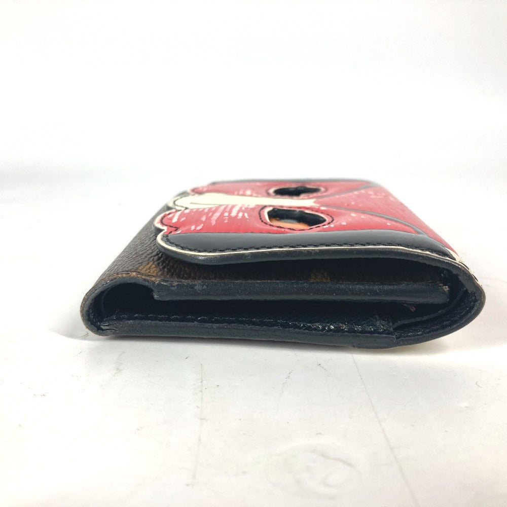 Louis Vuitton Trifold M67257 Epi Kabuki Portefeuille Monogram Leather Canvas Brown Wallet Case