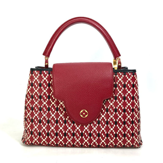 Louis Vuitton M42926 Plating signature Capusine PM Leather Red Hat