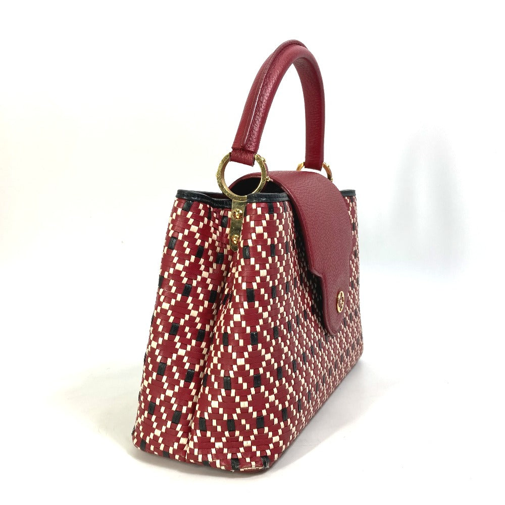 Louis Vuitton M42926 Plating signature Capusine PM Leather Red Hat