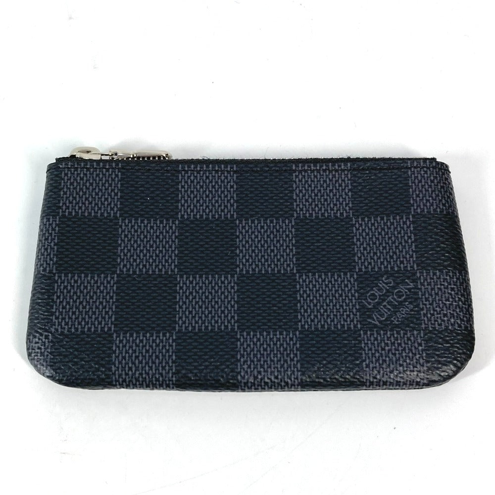 Louis Vuitton Coin N60155 Damier Grafitto Damier Canvas Black Key Chain