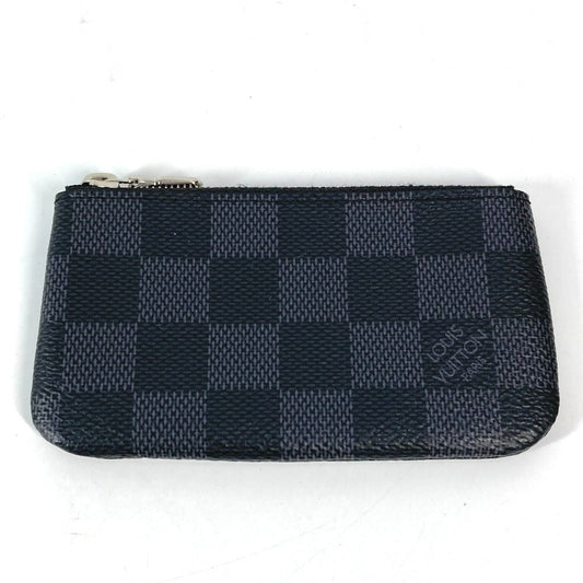 Louis Vuitton Coin N60155 Damier Grafitto Damier Canvas Black Key Chain