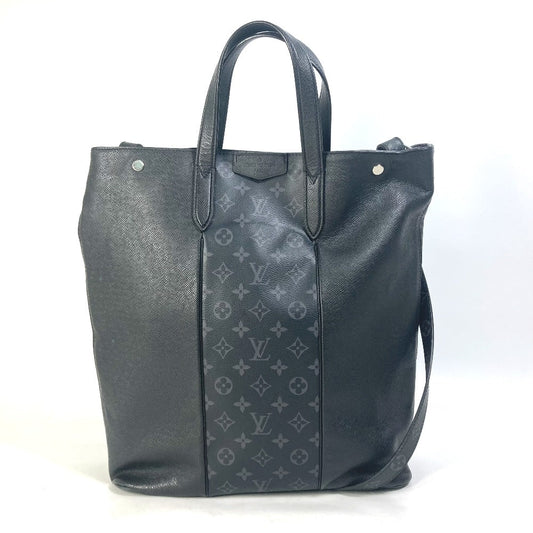 Louis Vuitton M30431 Taiga Eclipse Taigalama City Monogram Leather Canvas Black Tote Bag