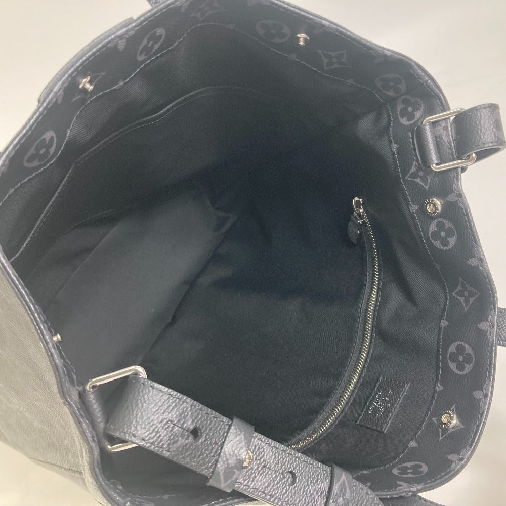 Louis Vuitton M30431 Taiga Eclipse Taigalama City Monogram Leather Canvas Black Tote Bag