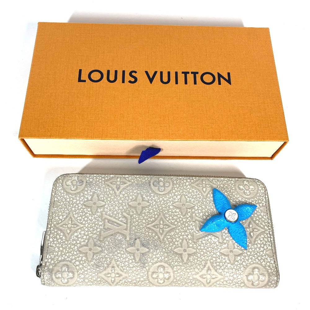Louis Vuitton Long Purse M81573 Taurillon Clemence Leather Beige Wallet Case