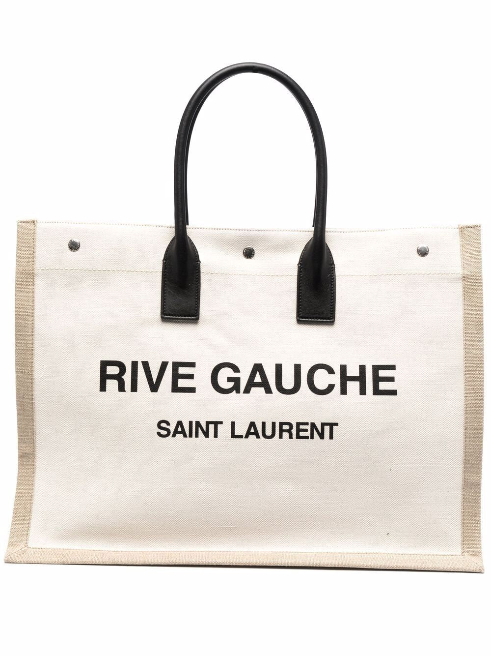 YSL Saint Laurent Luxury Trending Men Rive Gauche Tote Bag In Grgblknatr 509415F Vu