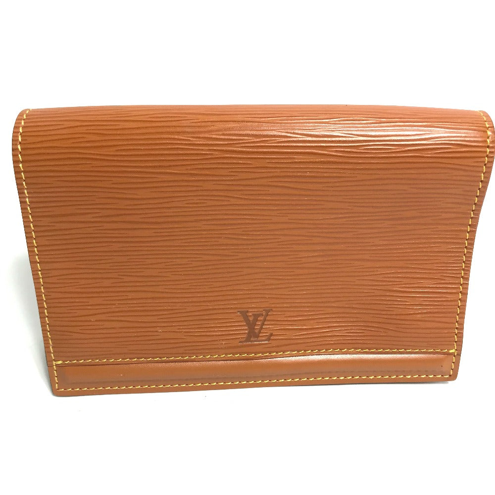 Louis Vuitton Pouch M52603 Epi Santure Leather Brown Handbag