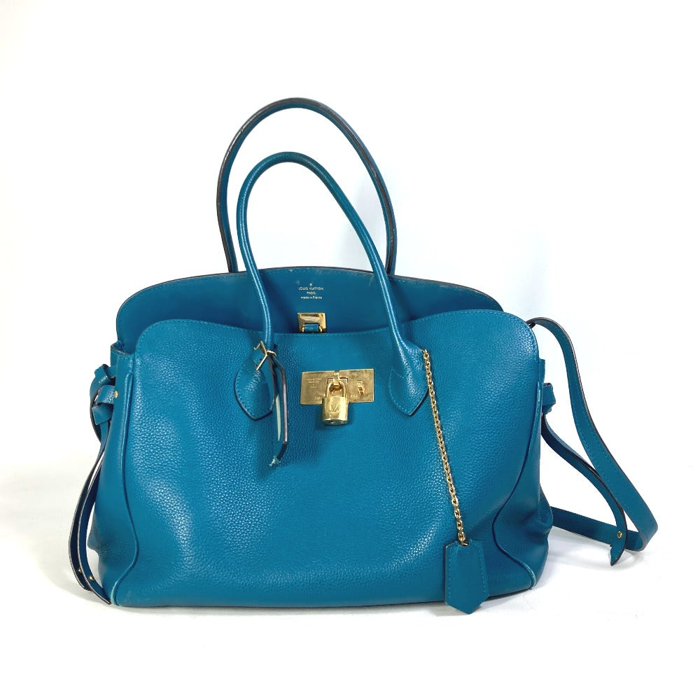 Louis Vuitton M55023 Mira MM Leather Blue Shoulder Bag