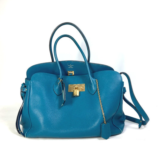 Louis Vuitton M55023 Mira MM Leather Blue Shoulder Bag