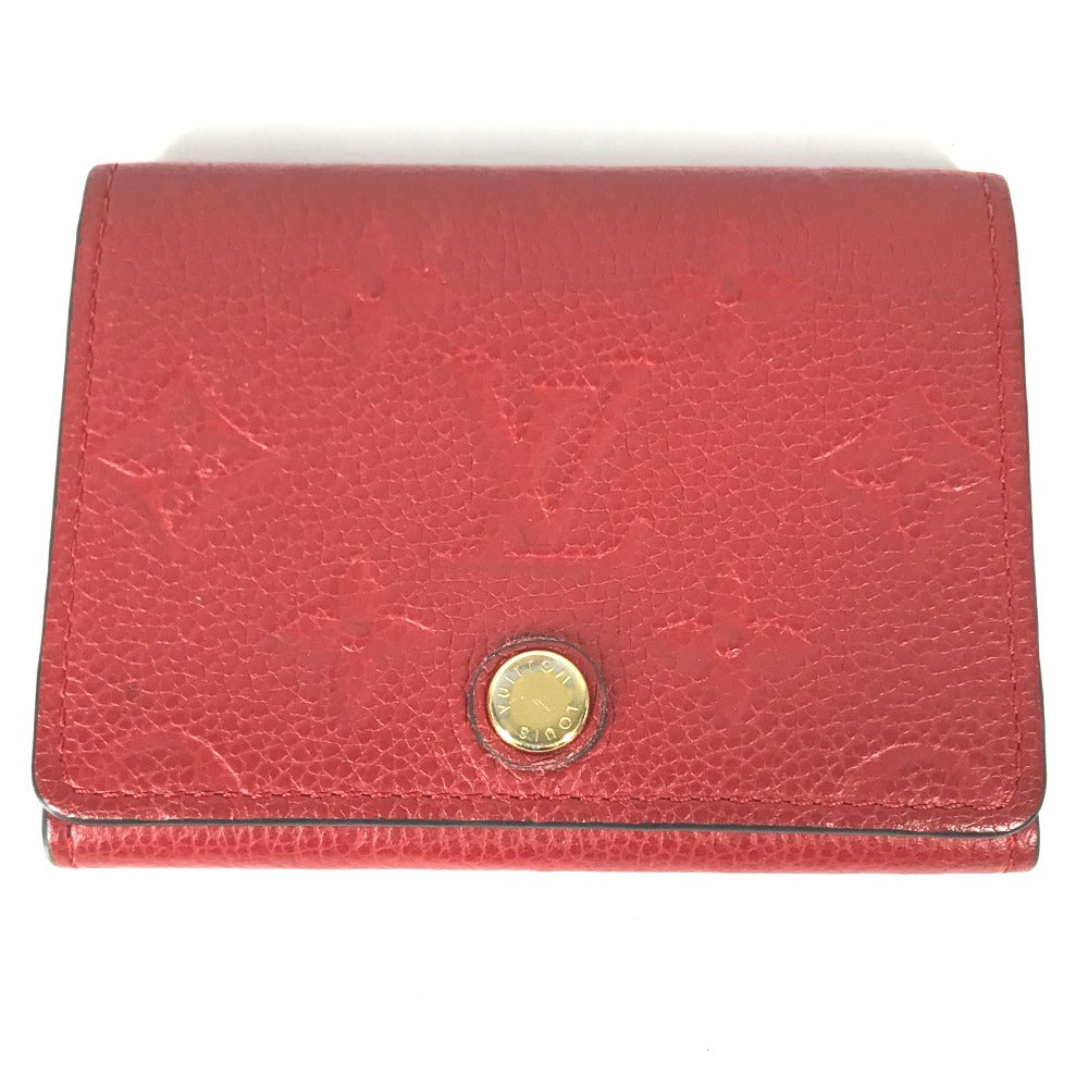 Louis Vuitton M58457 Ann Platt Ann Platt Monogram Leather Red Wallet Case