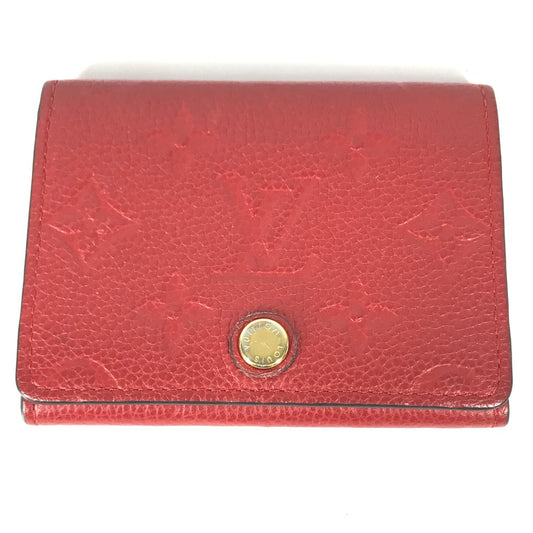 Louis Vuitton M58457 Ann Platt Ann Platt Monogram Leather Red Wallet Case