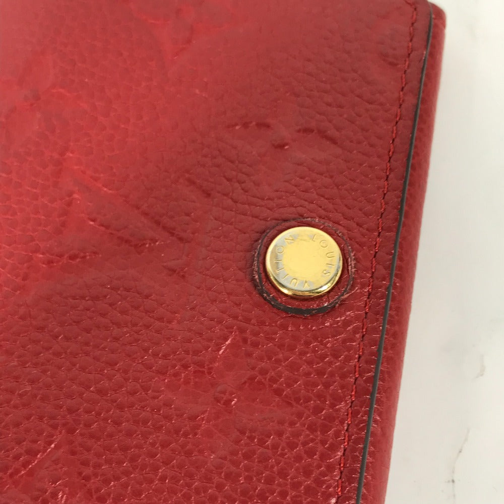 Louis Vuitton M58457 Ann Platt Ann Platt Monogram Leather Red Wallet Case