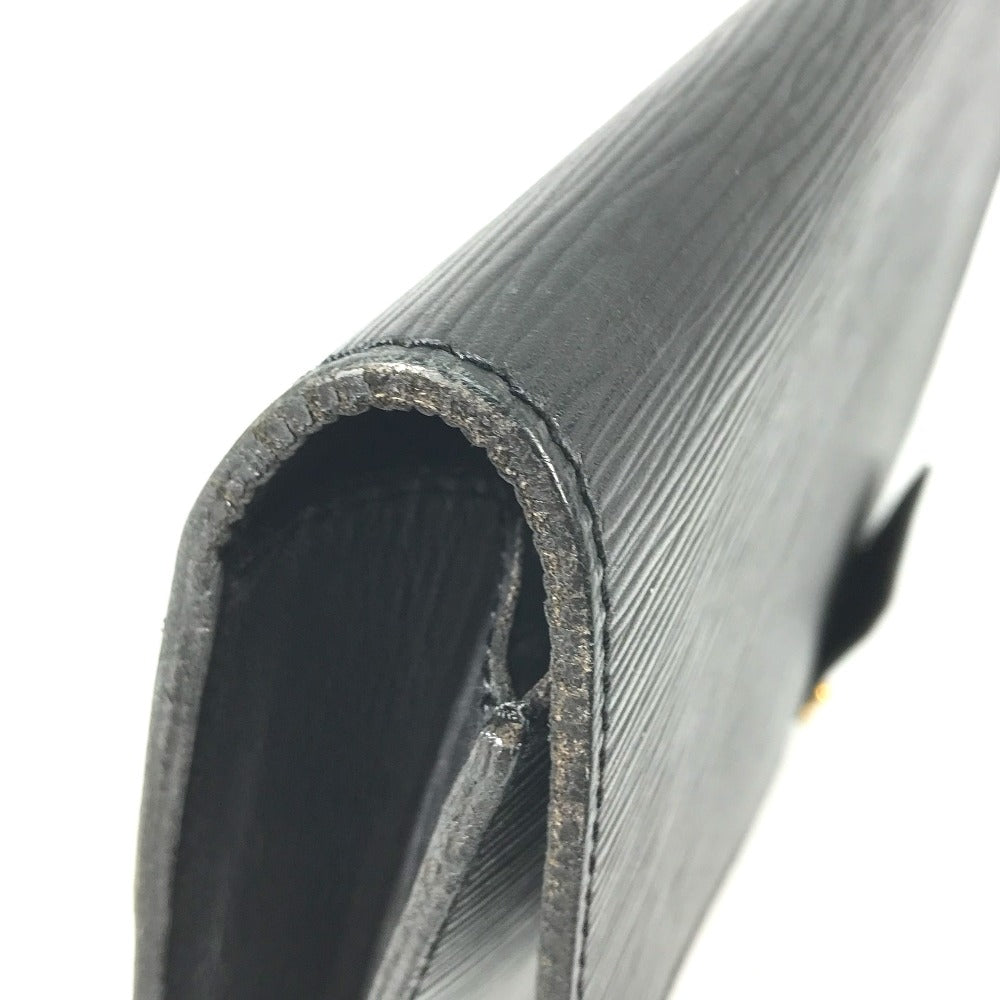 Louis Vuitton ‚l54452 Epi Porto Document Leather Black Clutch Bag