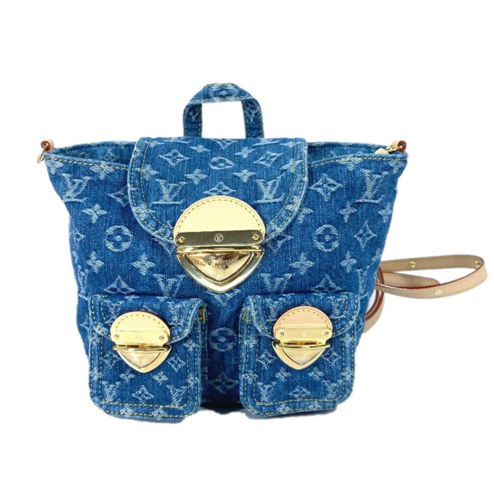 Louis Vuitton Backpack M46836 New Remix Venice Monogram Denim Blue
