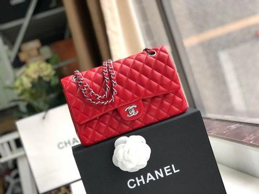 Chanel Classic Handbag For Women Red Travel Bag