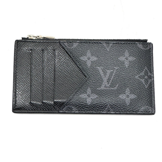 Louis Vuitton Coin M30271 Eclipse Coin holder Monogram Canvas Black Wallet Case